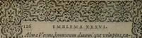 Picture 120 of 133 from Hadriani Iunii medici Emblemata (1565), leaf 129