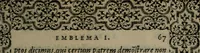 Picture 86 of 133 from Hadriani Iunii medici Emblemata (1565), leaf 70