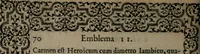 Picture 88 of 133 from Hadriani Iunii medici Emblemata (1565), leaf 73