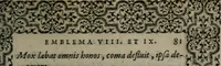 Picture 93 of 133 from Hadriani Iunii medici Emblemata (1565), leaf 84