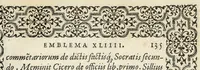 An illustration from Hadriani Ivnii medici Emblemata : eivsdem Aenigmatvm libellus (1565)