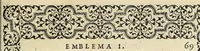 An illustration from Hadriani Ivnii medici Emblemata : eivsdem Aenigmatvm libellus (1565)