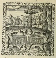 An illustration from Hadriani Ivnii medici Emblemata. Eivsdem Aenigmatvm libellvs (1566)
