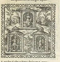 An illustration from Hadriani Ivnii medici Emblemata. Eivsdem Aenigmatvm libellvs (1566)