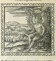 An illustration from Hadriani Ivnii medici Emblemata. Eivsdem Aenigmatvm libellvs (1566)