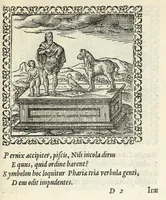 Picture 27 of 34 from Hadriani Ivnii medici Emblemata. Eivsdem Aenigmatvm libellvs (1566), leaf 55