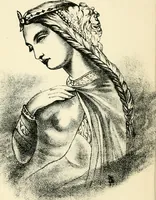 An illustration from Hafed, prince of Persia : his experiences in earth-life and spirit-life ; being spirit communications received through Mr. David Duguid, the Glasgow trance-painting medium ; with an appendix, containing communications from the spirit artists, Ruisdal and Steen (1876)