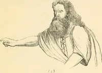 An illustration from Hafed, prince of Persia : his experiences in earth-life and spirit-life ; being spirit communications received through Mr. David Duguid, the Glasgow trance-painting medium ; with an appendix, containing communications from the spirit artists, Ruisdal and Steen (1876)