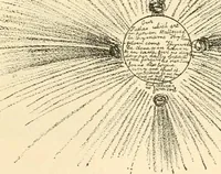 An illustration from Hafed, prince of Persia : his experiences in earth-life and spirit-life ; being spirit communications received through Mr. David Duguid, the Glasgow trance-painting medium ; with an appendix, containing communications from the spirit artists, Ruisdal and Steen (1876)