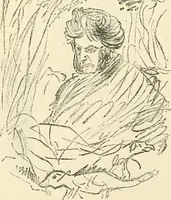 An illustration from Hafed, prince of Persia : his experiences in earth-life and spirit-life ; being spirit communications received through Mr. David Duguid, the Glasgow trance-painting medium ; with an appendix, containing communications from the spirit artists, Ruisdal and Steen (1876)