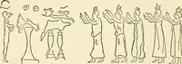Picture 5 of 28 from Hafed, prince of Persia : his experiences in earth-life and spirit-life ; being spirit communications received through Mr. David Duguid, the Glasgow trance-painting medium ; with an appendix, containing communications from the spirit artists, Ruisdal and Steen (1876), leaf 95