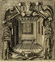 An illustration from Haimb-Garten zweyen Herren von Augspurg, eines Catholischen, und eines Lutherischen, angestellt uber etwelche Glaubens-Zweiffel, und in den Druck hervor gegeben (1710)
