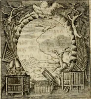 An illustration from Haimb-Garten zweyen Herren von Augspurg, eines Catholischen, und eines Lutherischen, angestellt uber etwelche Glaubens-Zweiffel, und in den Druck hervor gegeben (1710)