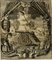 An illustration from Haimb-Garten zweyen Herren von Augspurg, eines Catholischen, und eines Lutherischen, angestellt uber etwelche Glaubens-Zweiffel, und in den Druck hervor gegeben (1710)