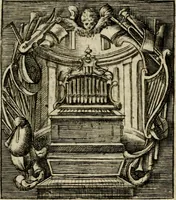An illustration from Haimb-Garten zweyen Herren von Augspurg, eines Catholischen, und eines Lutherischen, angestellt uber etwelche Glaubens-Zweiffel, und in den Druck hervor gegeben (1710)