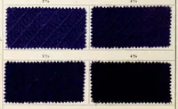 An illustration from Halbwollstoffe gefärbt mit Diaminechtfarben und Halbwollechtfarben : Spezialkarte H-W No. 2 = Union goods dyed with diamine fast colours and union fast colours : special card H-W no. 2 (1900)