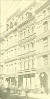 An illustration from A half century of Boston's building. The construction of buildings, the enactment of building laws and ordinances, sanitary laws, the ancient and modern building, building statistics, Boston's valuation, a chapter of Boston's big fire, fire losses, public lands account, prominent architects, contractors and builders, building materials and their source of supply inspection of buildings, the building and plumbing associations (1895)