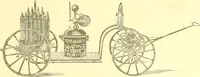 An illustration from A half century of Boston's building. The construction of buildings, the enactment of building laws and ordinances, sanitary laws, the ancient and modern building, building statistics, Boston's valuation, a chapter of Boston's big fire, fire losses, public lands account, prominent architects, contractors and builders, building materials and their source of supply inspection of buildings, the building and plumbing associations (1895)