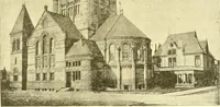 An illustration from A half century of Boston's building. The construction of buildings, the enactment of building laws and ordinances, sanitary laws, the ancient and modern building, building statistics, Boston's valuation, a chapter of Boston's big fire, fire losses, public lands account, prominent architects, contractors and builders, building materials and their source of supply inspection of buildings, the building and plumbing associations (1895)