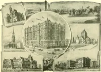 Picture 63 of 219 from A half century of Boston's building. The construction of buildings, the enactment of building laws and ordinances, sanitary laws, the ancient and modern building, building statistics, Boston's valuation, a chapter of Boston's big fire, fire losses, public lands account, prominent architects, contractors and builders, building materials and their source of supply inspection of buildings, the building and plumbing associations (1895), leaf 154