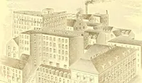 An illustration from A half century of Boston's building. The construction of buildings, the enactment of building laws and ordinances, sanitary laws, the ancient and modern building, building statistics, Boston's valuation, a chapter of Boston's big fire, fire losses, public lands account, prominent architects, contractors and builders, building materials and their source of supply inspection of buildings, the building and plumbing associations (1895)