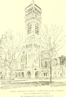 Picture 102 of 219 from A half century of Boston's building. The construction of buildings, the enactment of building laws and ordinances, sanitary laws, the ancient and modern building, building statistics, Boston's valuation, a chapter of Boston's big fire, fire losses, public lands account, prominent architects, contractors and builders, building materials and their source of supply inspection of buildings, the building and plumbing associations (1895), leaf 275