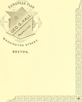 An illustration from A half century of Boston's building. The construction of buildings, the enactment of building laws and ordinances, sanitary laws, the ancient and modern building, building statistics, Boston's valuation, a chapter of Boston's big fire, fire losses, public lands account, prominent architects, contractors and builders, building materials and their source of supply inspection of buildings, the building and plumbing associations (1895)