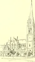 An illustration from A half century of Boston's building. The construction of buildings, the enactment of building laws and ordinances, sanitary laws, the ancient and modern building, building statistics, Boston's valuation, a chapter of Boston's big fire, fire losses, public lands account, prominent architects, contractors and builders, building materials and their source of supply inspection of buildings, the building and plumbing associations (1895)