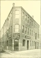 An illustration from A half century of Boston's building. The construction of buildings, the enactment of building laws and ordinances, sanitary laws, the ancient and modern building, building statistics, Boston's valuation, a chapter of Boston's big fire, fire losses, public lands account, prominent architects, contractors and builders, building materials and their source of supply inspection of buildings, the building and plumbing associations (1895)
