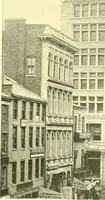 An illustration from A half century of Boston's building. The construction of buildings, the enactment of building laws and ordinances, sanitary laws, the ancient and modern building, building statistics, Boston's valuation, a chapter of Boston's big fire, fire losses, public lands account, prominent architects, contractors and builders, building materials and their source of supply inspection of buildings, the building and plumbing associations (1895)