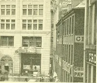 An illustration from A half century of Boston's building. The construction of buildings, the enactment of building laws and ordinances, sanitary laws, the ancient and modern building, building statistics, Boston's valuation, a chapter of Boston's big fire, fire losses, public lands account, prominent architects, contractors and builders, building materials and their source of supply inspection of buildings, the building and plumbing associations (1895)