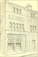 An illustration from A half century of Boston's building. The construction of buildings, the enactment of building laws and ordinances, sanitary laws, the ancient and modern building, building statistics, Boston's valuation, a chapter of Boston's big fire, fire losses, public lands account, prominent architects, contractors and builders, building materials and their source of supply inspection of buildings, the building and plumbing associations (1895)