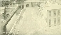 An illustration from A half century of Boston's building. The construction of buildings, the enactment of building laws and ordinances, sanitary laws, the ancient and modern building, building statistics, Boston's valuation, a chapter of Boston's big fire, fire losses, public lands account, prominent architects, contractors and builders, building materials and their source of supply inspection of buildings, the building and plumbing associations (1895)