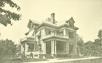 An illustration from A half century of Boston's building. The construction of buildings, the enactment of building laws and ordinances, sanitary laws, the ancient and modern building, building statistics, Boston's valuation, a chapter of Boston's big fire, fire losses, public lands account, prominent architects, contractors and builders, building materials and their source of supply inspection of buildings, the building and plumbing associations (1895)