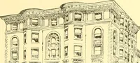 An illustration from A half century of Boston's building. The construction of buildings, the enactment of building laws and ordinances, sanitary laws, the ancient and modern building, building statistics, Boston's valuation, a chapter of Boston's big fire, fire losses, public lands account, prominent architects, contractors and builders, building materials and their source of supply inspection of buildings, the building and plumbing associations (1895)