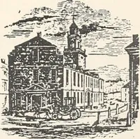An illustration from A half century of Boston's building : the construction of buildings, the enactment of building laws and ordinances, sanitary laws, the ancient and modern building, building statistics, Boston's valuation, a chapter of Boston's big fire, fire losses, public lands account, prominent architects, contractors and builders, building materials and their source of supply, inspection of buildings, the building and plumbing associations (1895)