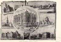 An illustration from A half century of Boston's building : the construction of buildings, the enactment of building laws and ordinances, sanitary laws, the ancient and modern building, building statistics, Boston's valuation, a chapter of Boston's big fire, fire losses, public lands account, prominent architects, contractors and builders, building materials and their source of supply, inspection of buildings, the building and plumbing associations (1895)