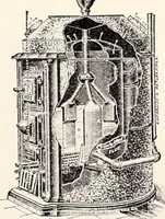 An illustration from A half century of Boston's building : the construction of buildings, the enactment of building laws and ordinances, sanitary laws, the ancient and modern building, building statistics, Boston's valuation, a chapter of Boston's big fire, fire losses, public lands account, prominent architects, contractors and builders, building materials and their source of supply, inspection of buildings, the building and plumbing associations (1895)