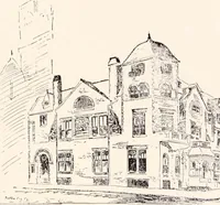 An illustration from A half century of Boston's building : the construction of buildings, the enactment of building laws and ordinances, sanitary laws, the ancient and modern building, building statistics, Boston's valuation, a chapter of Boston's big fire, fire losses, public lands account, prominent architects, contractors and builders, building materials and their source of supply, inspection of buildings, the building and plumbing associations (1895)