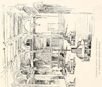 An illustration from A half century of Boston's building : the construction of buildings, the enactment of building laws and ordinances, sanitary laws, the ancient and modern building, building statistics, Boston's valuation, a chapter of Boston's big fire, fire losses, public lands account, prominent architects, contractors and builders, building materials and their source of supply, inspection of buildings, the building and plumbing associations (1895)