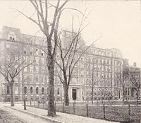 An illustration from A half century of Boston's building : the construction of buildings, the enactment of building laws and ordinances, sanitary laws, the ancient and modern building, building statistics, Boston's valuation, a chapter of Boston's big fire, fire losses, public lands account, prominent architects, contractors and builders, building materials and their source of supply, inspection of buildings, the building and plumbing associations (1895)