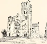 An illustration from A half century of Boston's building : the construction of buildings, the enactment of building laws and ordinances, sanitary laws, the ancient and modern building, building statistics, Boston's valuation, a chapter of Boston's big fire, fire losses, public lands account, prominent architects, contractors and builders, building materials and their source of supply, inspection of buildings, the building and plumbing associations (1895)