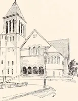 An illustration from A half century of Boston's building : the construction of buildings, the enactment of building laws and ordinances, sanitary laws, the ancient and modern building, building statistics, Boston's valuation, a chapter of Boston's big fire, fire losses, public lands account, prominent architects, contractors and builders, building materials and their source of supply, inspection of buildings, the building and plumbing associations (1895)