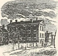 An illustration from A half century of Boston's building : the construction of buildings, the enactment of building laws and ordinances, sanitary laws, the ancient and modern building, building statistics, Boston's valuation, a chapter of Boston's big fire, fire losses, public lands account, prominent architects, contractors and builders, building materials and their source of supply, inspection of buildings, the building and plumbing associations (1895)