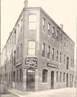 An illustration from A half century of Boston's building : the construction of buildings, the enactment of building laws and ordinances, sanitary laws, the ancient and modern building, building statistics, Boston's valuation, a chapter of Boston's big fire, fire losses, public lands account, prominent architects, contractors and builders, building materials and their source of supply, inspection of buildings, the building and plumbing associations (1895)