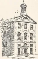 An illustration from A half century of Boston's building : the construction of buildings, the enactment of building laws and ordinances, sanitary laws, the ancient and modern building, building statistics, Boston's valuation, a chapter of Boston's big fire, fire losses, public lands account, prominent architects, contractors and builders, building materials and their source of supply, inspection of buildings, the building and plumbing associations (1895)