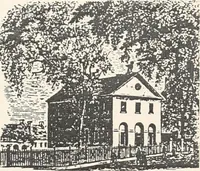 An illustration from A half century of Boston's building : the construction of buildings, the enactment of building laws and ordinances, sanitary laws, the ancient and modern building, building statistics, Boston's valuation, a chapter of Boston's big fire, fire losses, public lands account, prominent architects, contractors and builders, building materials and their source of supply, inspection of buildings, the building and plumbing associations (1895)