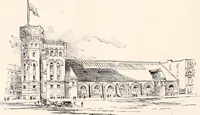 An illustration from A half century of Boston's building : the construction of buildings, the enactment of building laws and ordinances, sanitary laws, the ancient and modern building, building statistics, Boston's valuation, a chapter of Boston's big fire, fire losses, public lands account, prominent architects, contractors and builders, building materials and their source of supply, inspection of buildings, the building and plumbing associations (1895)