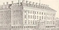 An illustration from A half century of Boston's building : the construction of buildings, the enactment of building laws and ordinances, sanitary laws, the ancient and modern building, building statistics, Boston's valuation, a chapter of Boston's big fire, fire losses, public lands account, prominent architects, contractors and builders, building materials and their source of supply, inspection of buildings, the building and plumbing associations (1895)