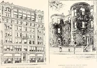 An illustration from A half century of Boston's building : the construction of buildings, the enactment of building laws and ordinances, sanitary laws, the ancient and modern building, building statistics, Boston's valuation, a chapter of Boston's big fire, fire losses, public lands account, prominent architects, contractors and builders, building materials and their source of supply, inspection of buildings, the building and plumbing associations (1895)